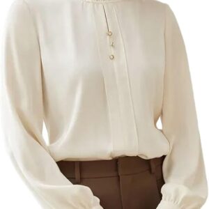 Women's Chiffon Blouse Spring Fashion Ruffled O Neck Long Sleeve Top Womans Clothes