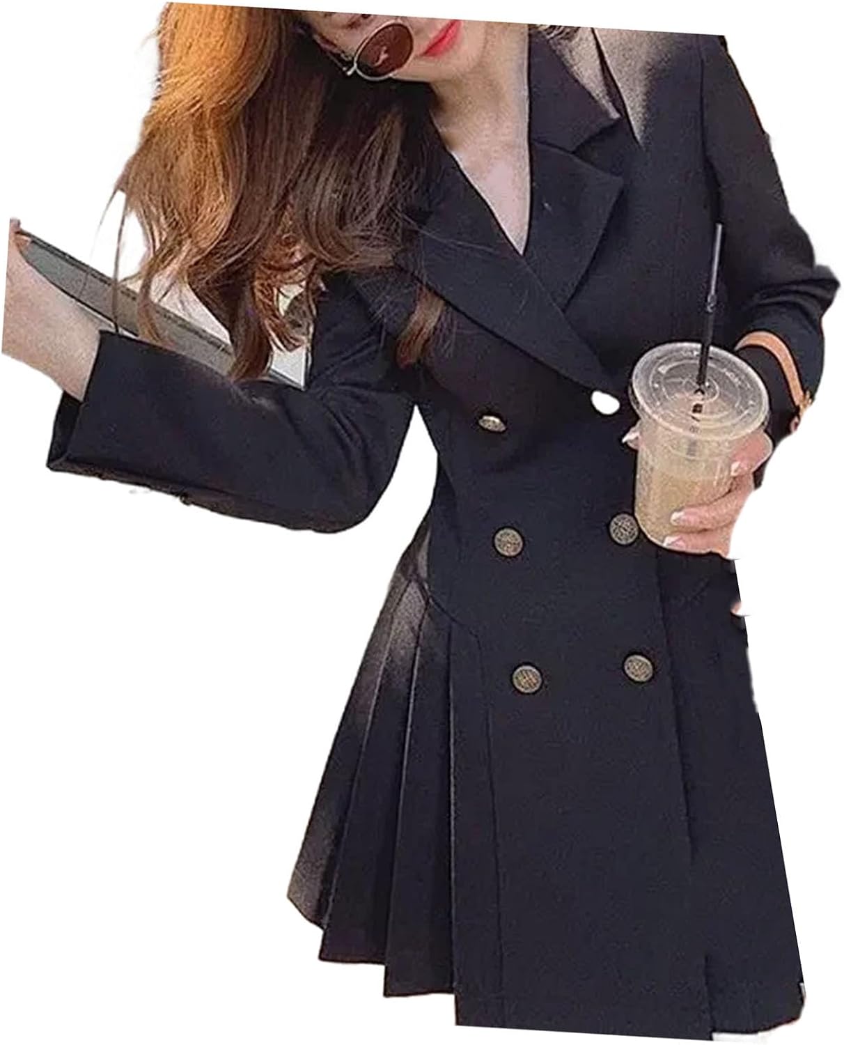 Women's Dress Harajuku Formal Occasion Female Dresses Long Sleeve Clothing Aesthetic Luxury Retro Fashion - Image 4