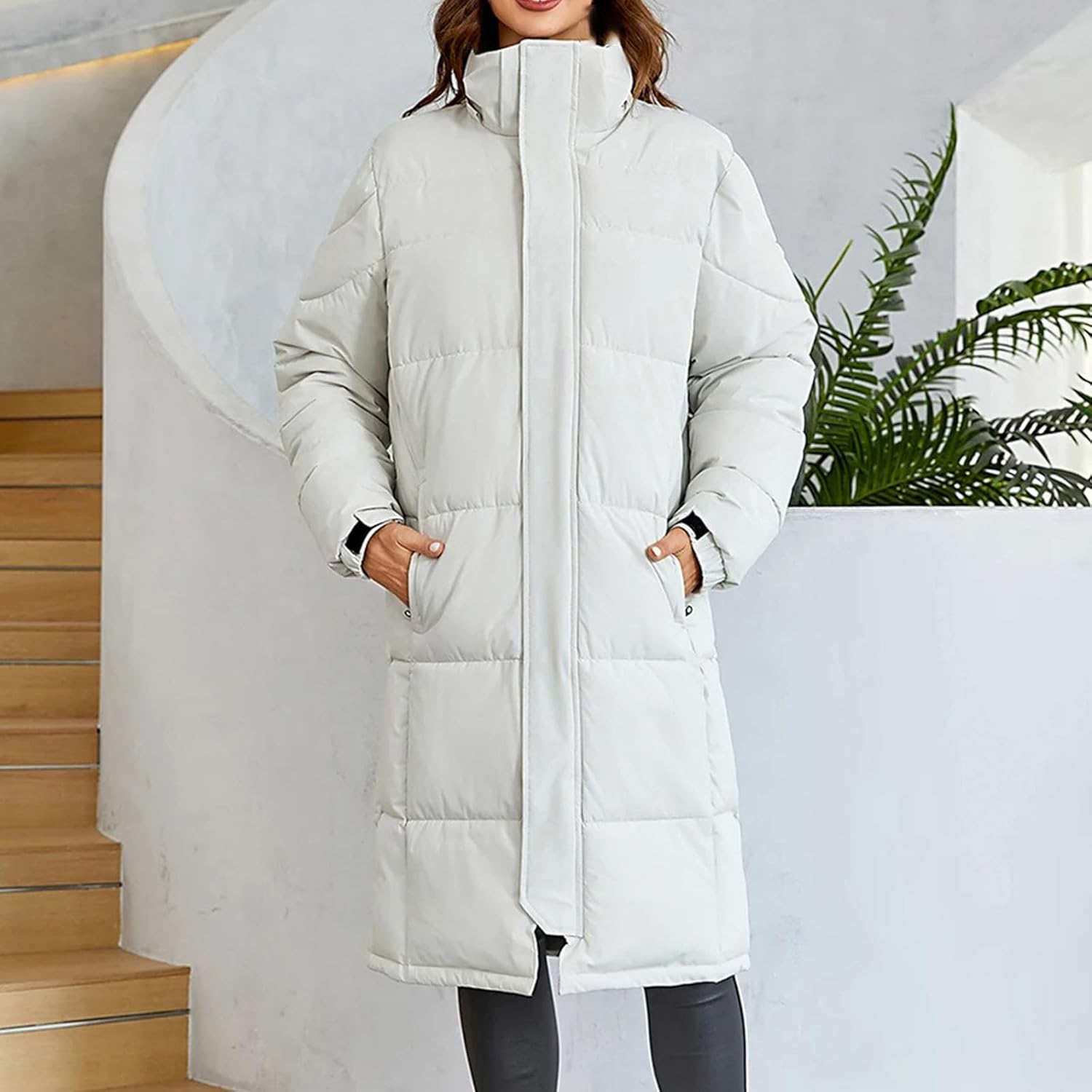 Women's jacketr Long Parkas Hooded Outerwear Female Clothing Fashion Down jacketr - Image 6