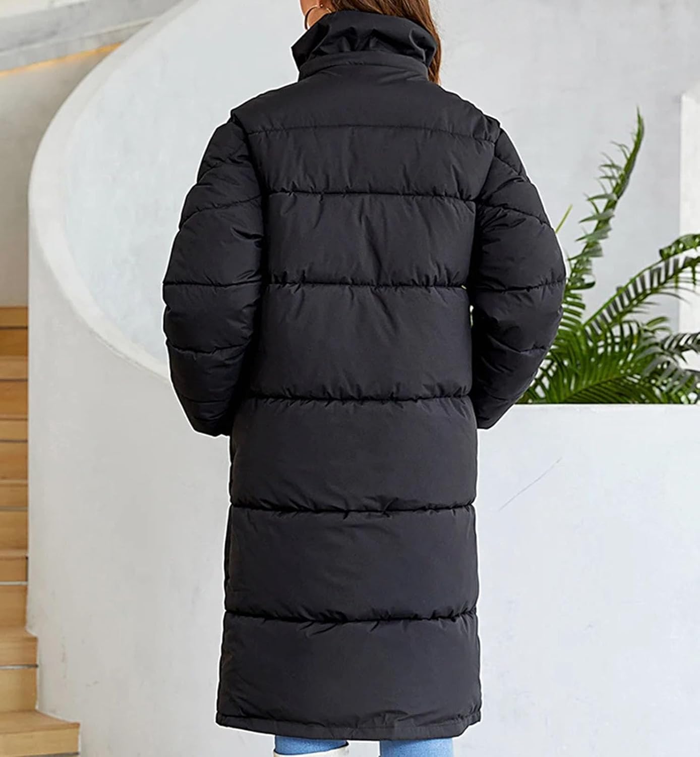 Women's jacketr Long Parkas Hooded Outerwear Female Clothing Fashion Down jacketr - Image 4