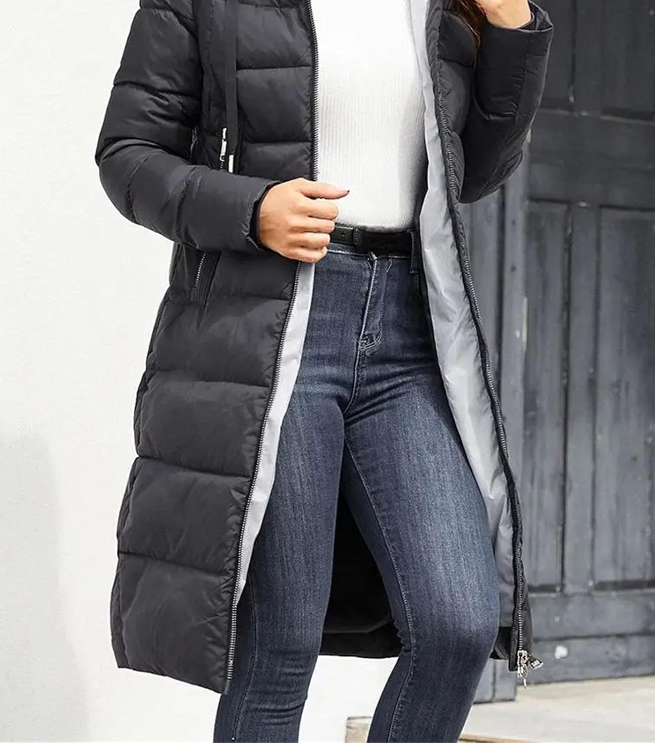 Women's jacketr Winter Long Parkas Hooded Outerwear Female Clothing Fashion Down jacketr - Image 3