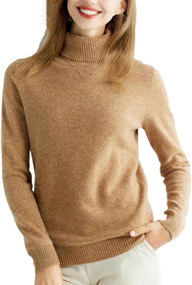 Women's Knitted Cashmere Sweater Urtleneck Fashion Pullover Winter Fall Jumper Top Female Clothing - Image 17