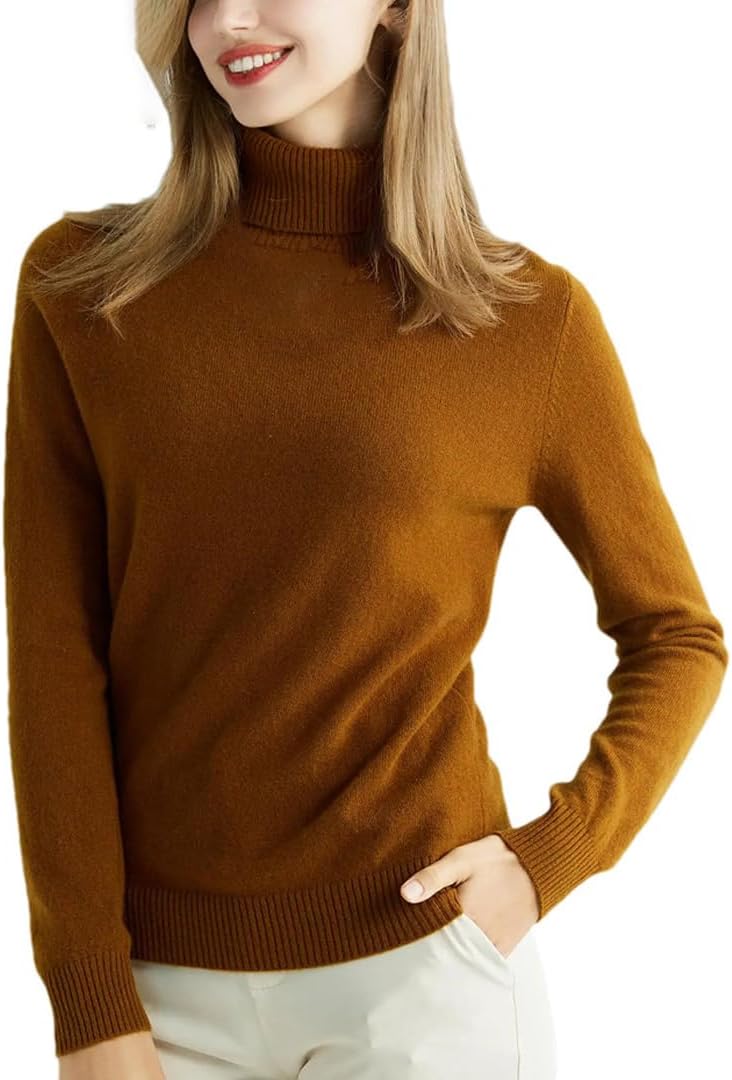 Women's Knitted Cashmere Sweater Urtleneck Fashion Pullover Winter Fall Jumper Top Female Clothing - Image 13