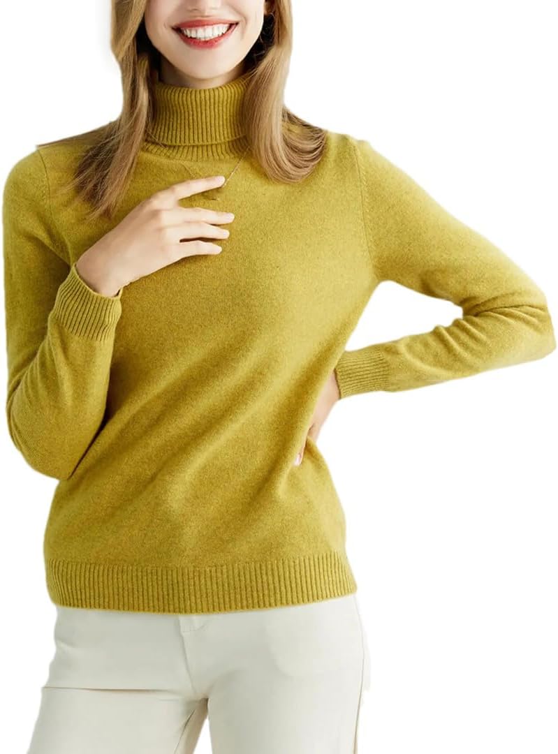 Women's Knitted Cashmere Sweater Urtleneck Fashion Pullover Winter Fall Jumper Top Female Clothing - Image 18