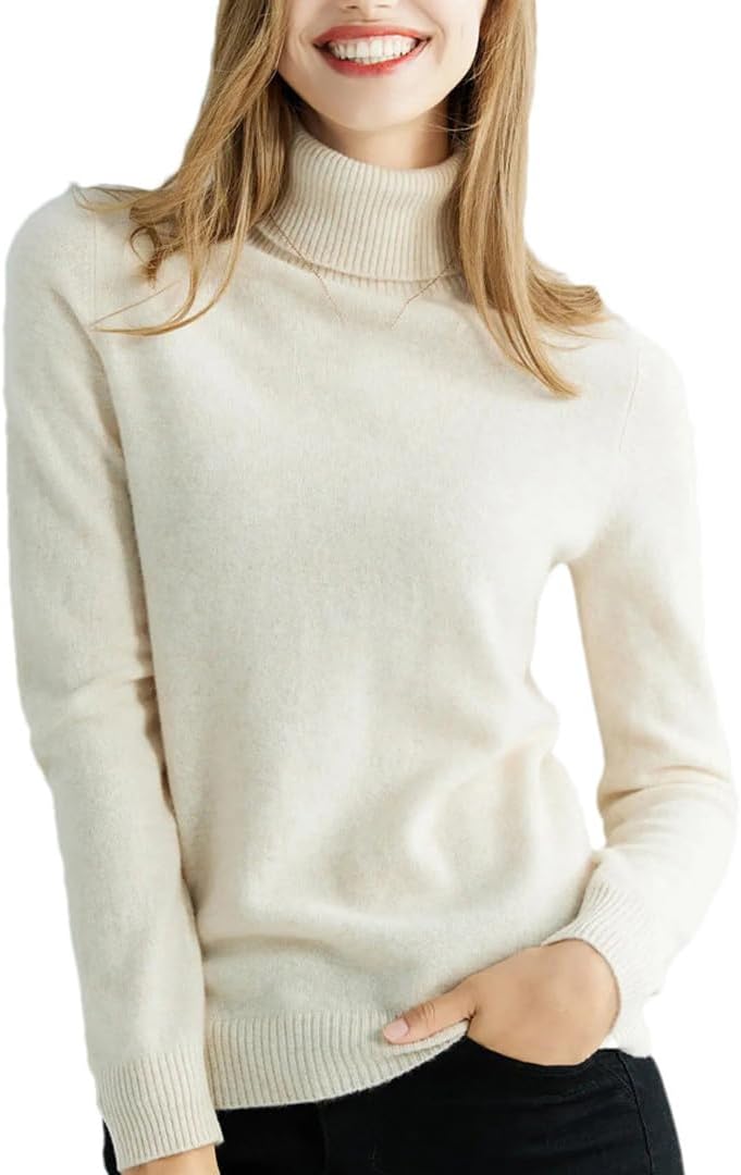 Women's Knitted Cashmere Sweater Urtleneck Fashion Pullover Winter Fall Jumper Top Female Clothing - Image 10