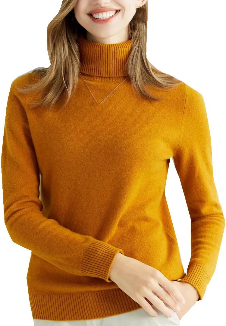 Women's Knitted Cashmere Sweater Urtleneck Fashion Pullover Winter Fall Jumper Top Female Clothing - Image 12