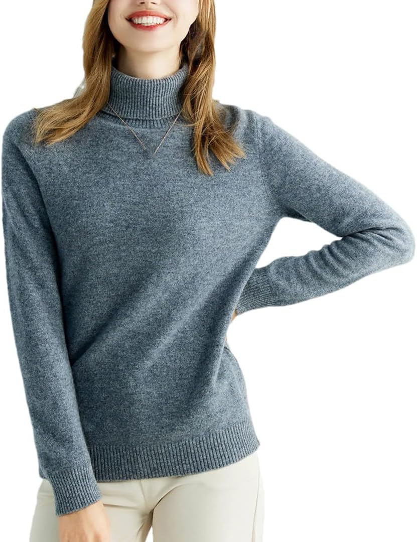 Women's Knitted Cashmere Sweater Urtleneck Fashion Pullover Winter Fall Jumper Top Female Clothing - Image 11