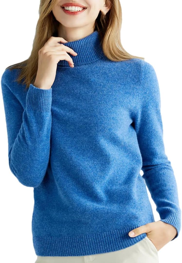 Women's Knitted Cashmere Sweater Urtleneck Fashion Pullover Winter Fall Jumper Top Female Clothing - Image 14