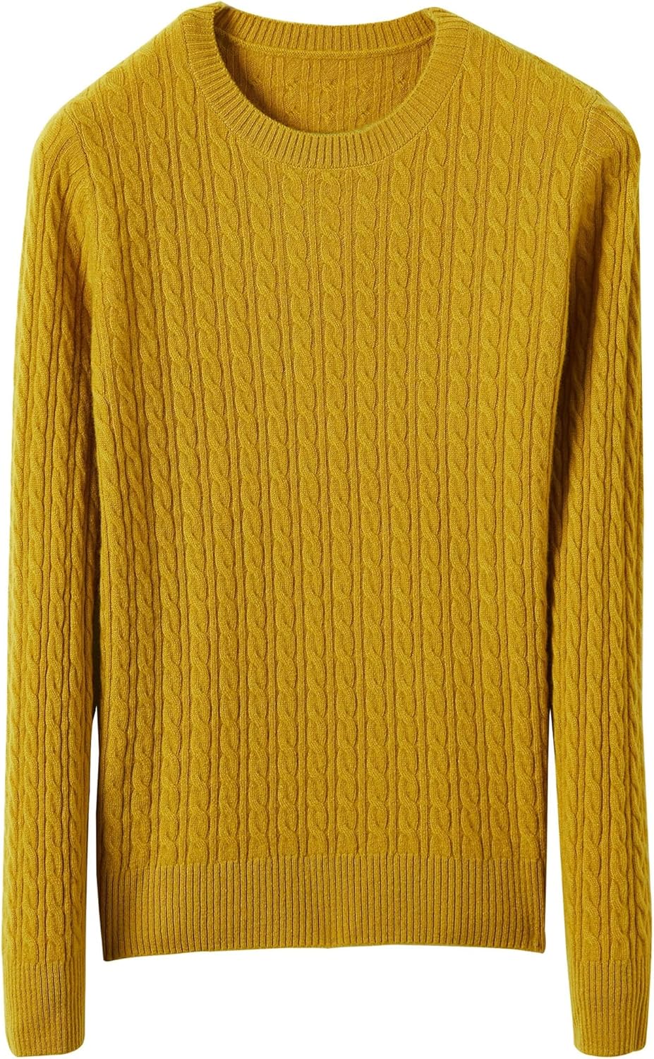 Women's Loose Wool Sweater Crew Neck Warm Pullover Long Sleeve Knit Women Clothing - Image 3