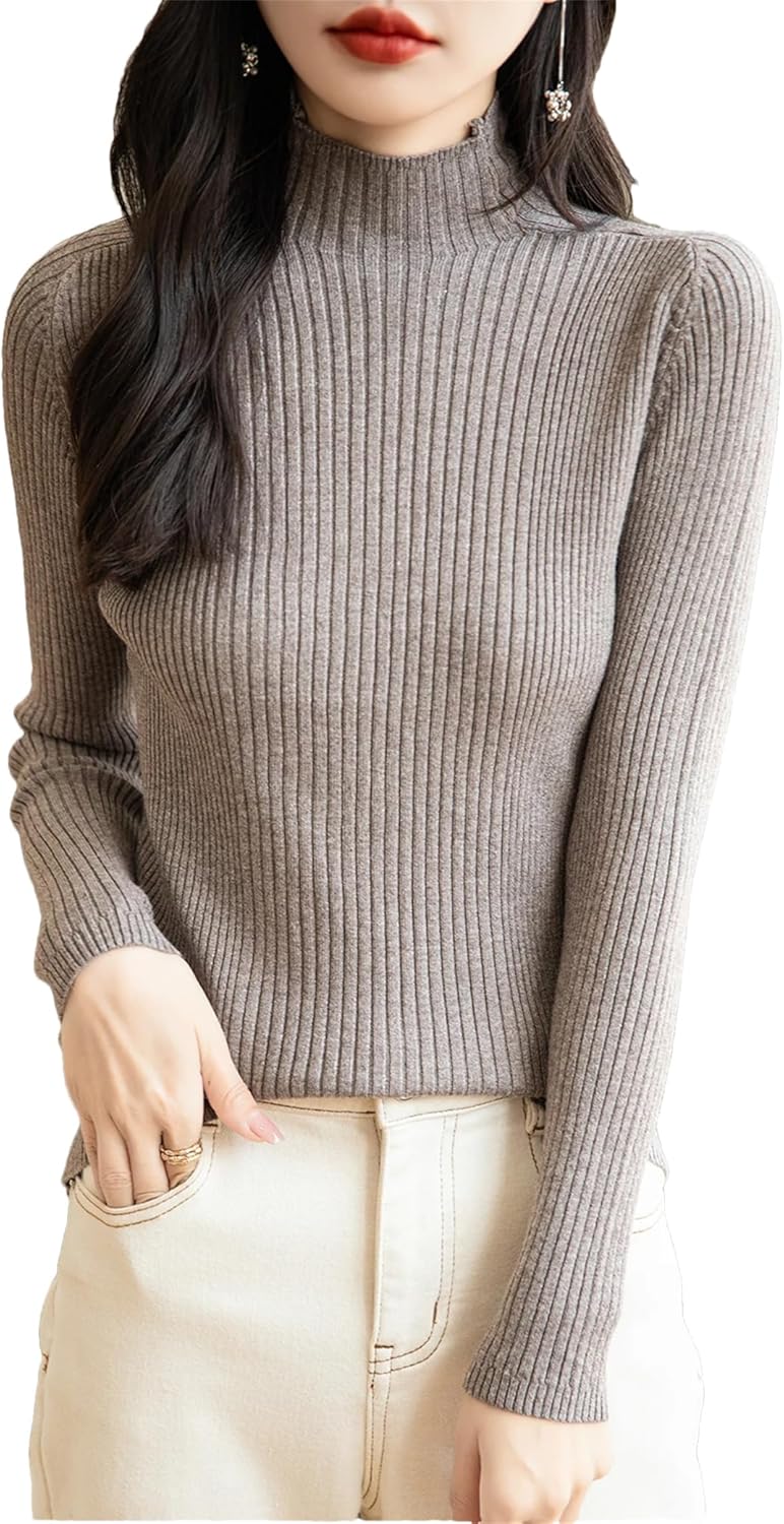 Women's Turtleneck Sweaters Fashion Tops Sweater for Women Knitted Pullover Knitwear Pullovers Female Clothing - Image 14