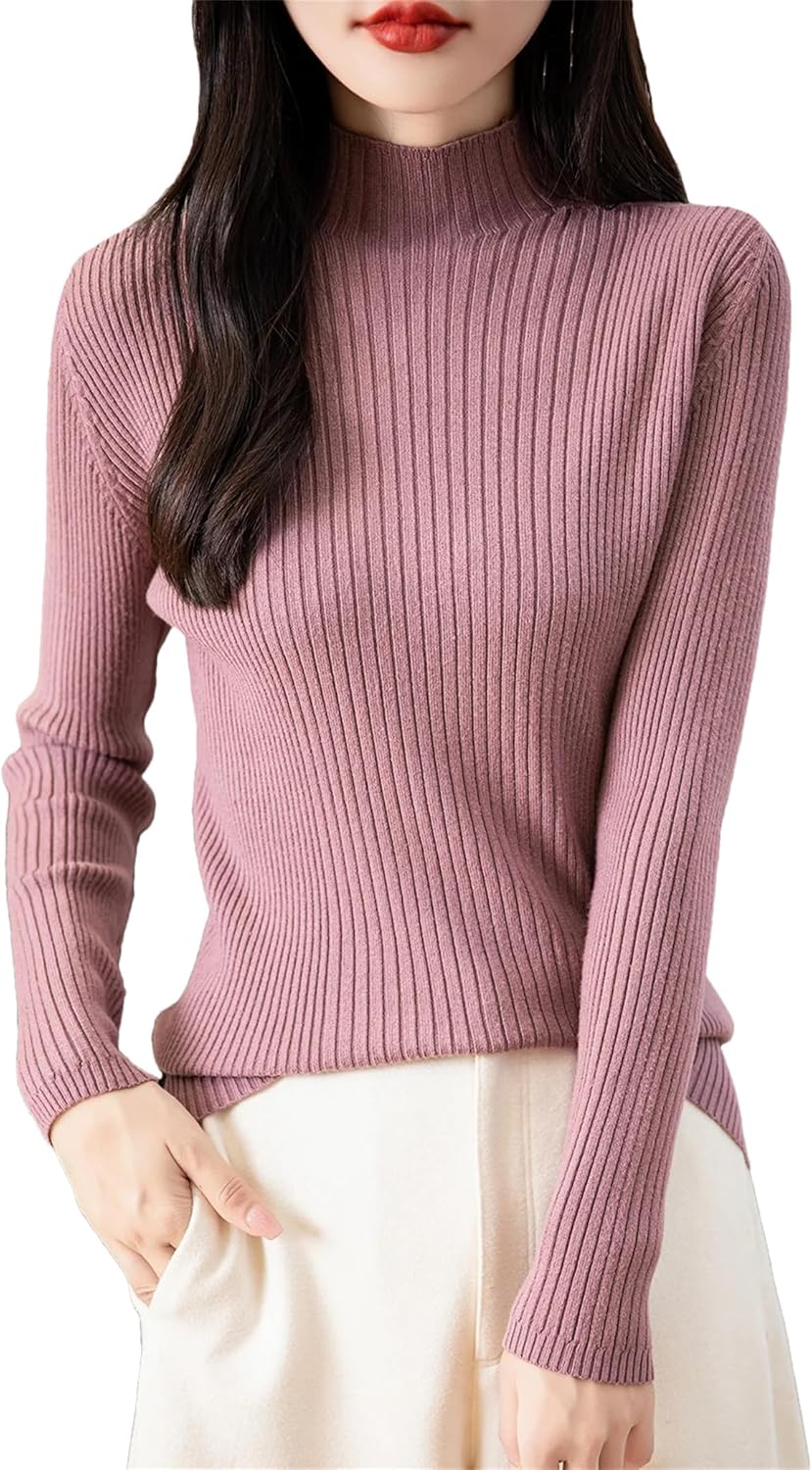 Women's Turtleneck Sweaters Fashion Tops Sweater for Women Knitted Pullover Knitwear Pullovers Female Clothing - Image 9