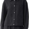 Wool Cotton Blend Turn-Down Collar Woolen Coat Fashion Single Breasted Women's Clothing