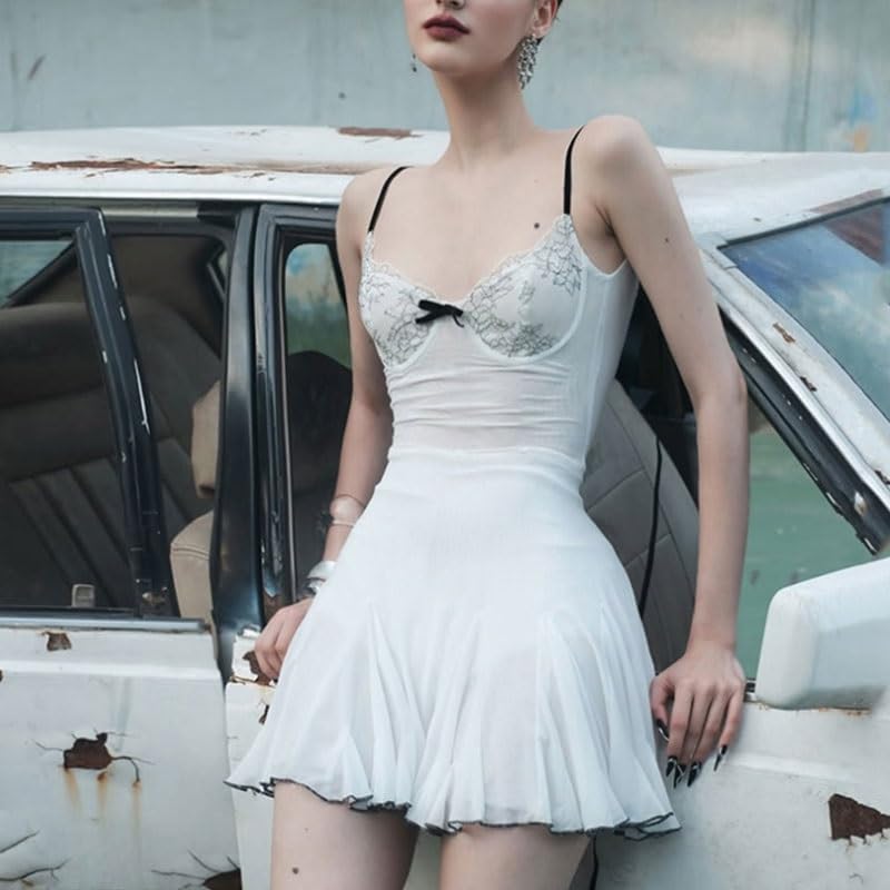 YWMLFZ Women's Clothing Solid Color Slim Fit Dress High Waist Fashion Suspenders Backless Sleeveless Dress - Image 4